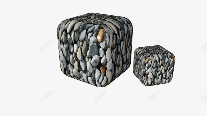 立方体的石头png免抠素材_新图网 https://ixintu.com 玻璃 石头 立方体 装饰