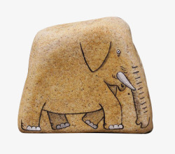 大象石头画素材