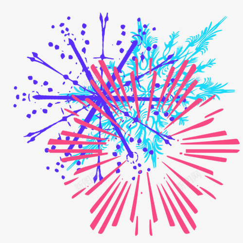 手绘彩色烟花PSD分层psd免抠素材_新图网 https://ixintu.com 彩色烟花 手绘彩色烟花 手绘烟花 烟火 烟花PSD分层 紫色烟花
