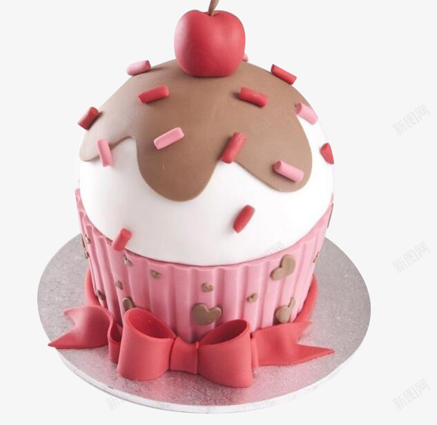 粉红苹果蛋糕png免抠素材_新图网 https://ixintu.com 摆盘 杯子蛋糕 甜品 粉红杯子蛋糕 蛋糕底盘