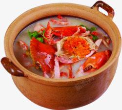 海鲜汤锅海报素材