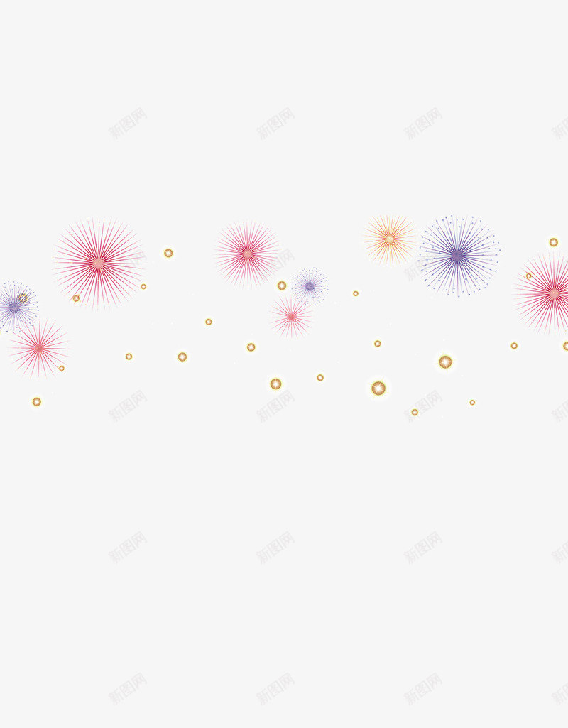 烟花和亮光png免抠素材_新图网 https://ixintu.com 光电 庆祝 烟火 装饰