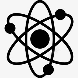 原子核物理原子图标高清图片