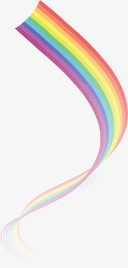 彩虹曲线多彩线条曲线高清图片