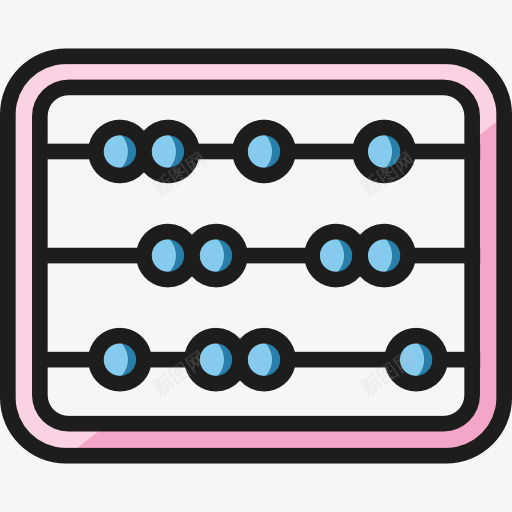 算盘图标png_新图网 https://ixintu.com 儿童 器皿 孩子 孩子和婴儿 工具 教育 数学 玩具 算盘 计算 计算器