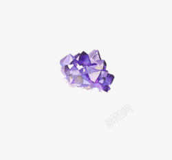 紫色钻石堆素材