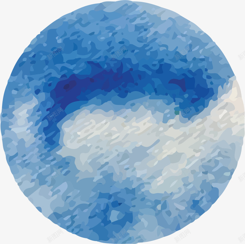 蓝色水彩墨迹png免抠素材_新图网 https://ixintu.com AI 卡通 可爱 圆形 地球 墨迹 手绘 抽象 晕染 水彩 潮流