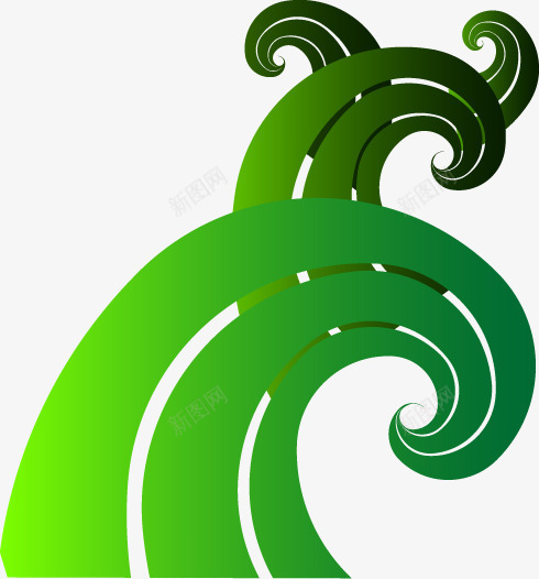 绿色弯曲抽象舞台png免抠素材_新图网 https://ixintu.com 弯曲 抽象 绿色 舞台 设计