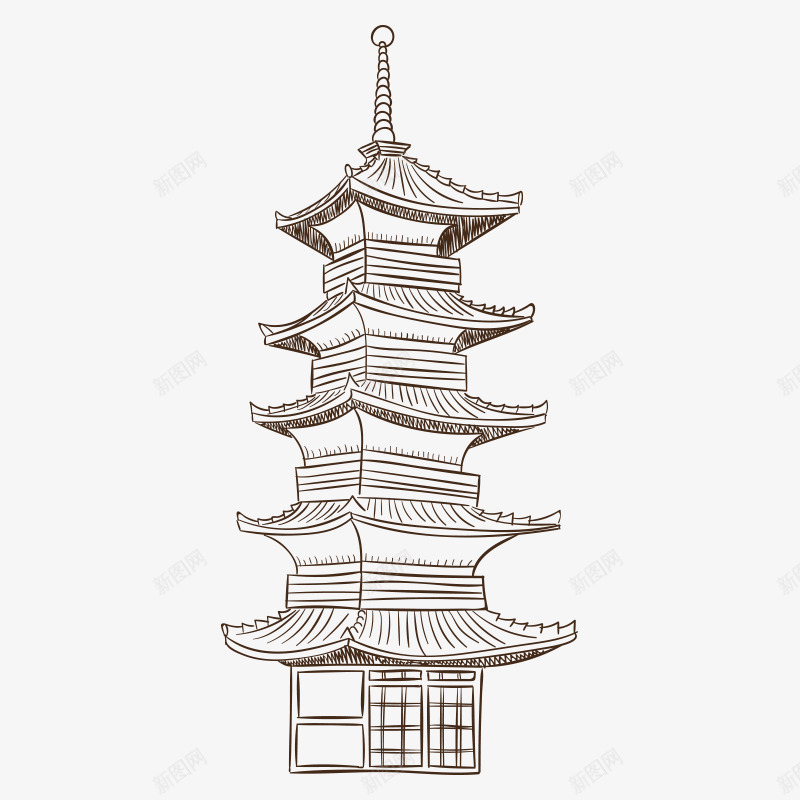 日本文化日本png免抠素材_新图网 https://ixintu.com 卡通 日本 日本文化 日本绘画 日本铁塔