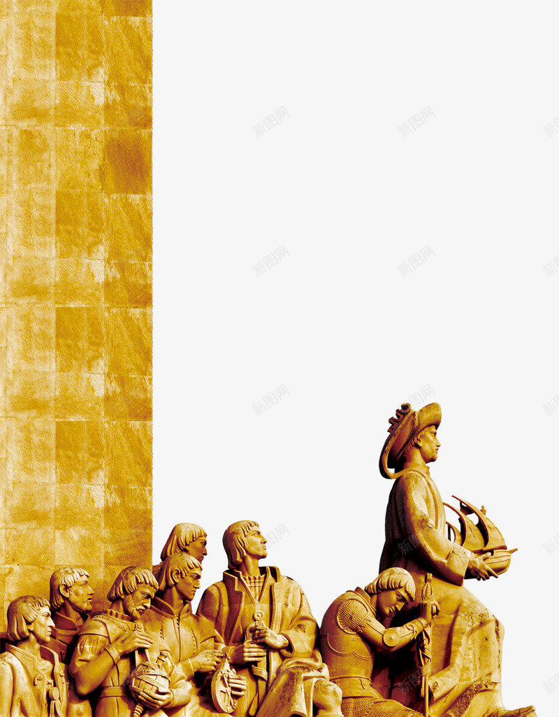 欧洲人物雕塑png免抠素材_新图网 https://ixintu.com 人物雕塑 复古欧洲艺术雕塑 金色雕像 雕塑