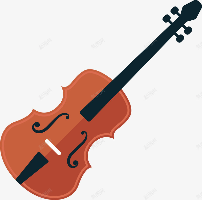 红色小提琴矢量图ai免抠素材_新图网 https://ixintu.com 乐器 古典乐器 小提琴 小提琴图 平面小提琴 矢量图 红色 西方乐器 音乐