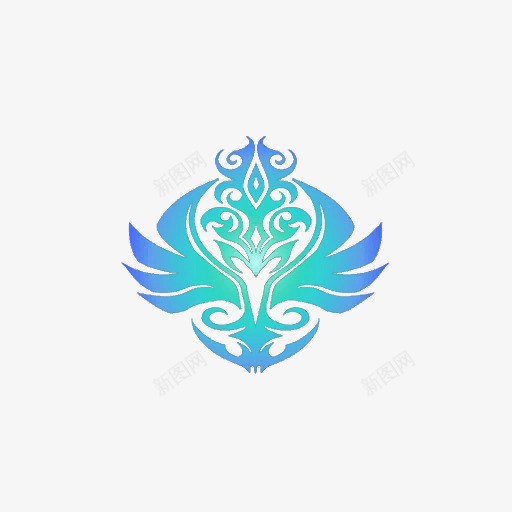 装饰欧洲的徽章png免抠素材_新图网 https://ixintu.com 绿色 翅膀 蓝色