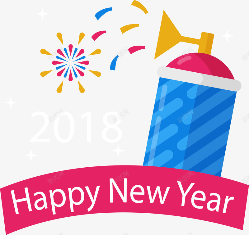 新年烟花png免抠素材_新图网 https://ixintu.com 2018 卡通新年装饰 新年 新年快乐 新年海报装饰 新年烟花 新年装饰 新年装饰图案 烟花炮竹