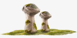 蘑菇石头创意蘑菇雕塑高清图片
