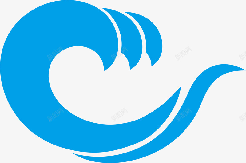水纹海浪png免抠素材_新图网 https://ixintu.com 卡通 日本海浪 日本海浪图 水纹 蓝色 蓝色海浪