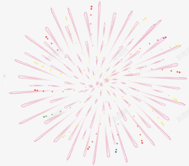 粉色绽放绚烂烟花彩绘png免抠素材_新图网 https://ixintu.com 彩绘 烟花 粉色 绚烂 绽放
