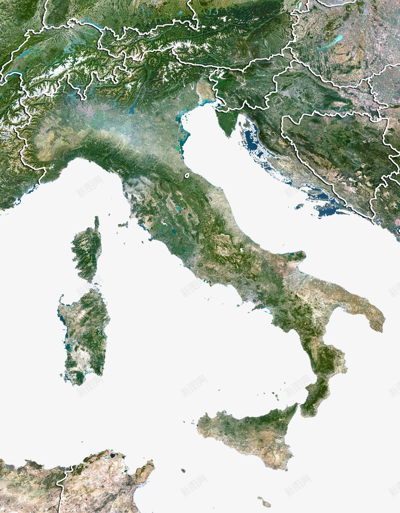 意大利山脉地图png免抠素材_新图网 https://ixintu.com 世界地图 地理学 山脉 意大利地图 欧洲板块