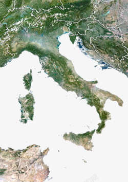 意大利山脉地图素材