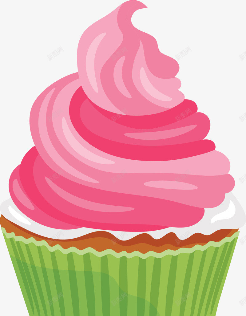 粉红色的杯子蛋糕矢量图ai免抠素材_新图网 https://ixintu.com 杯子蛋糕 矢量png 粉红色 粉色蛋糕 美味蛋糕 蛋糕 矢量图