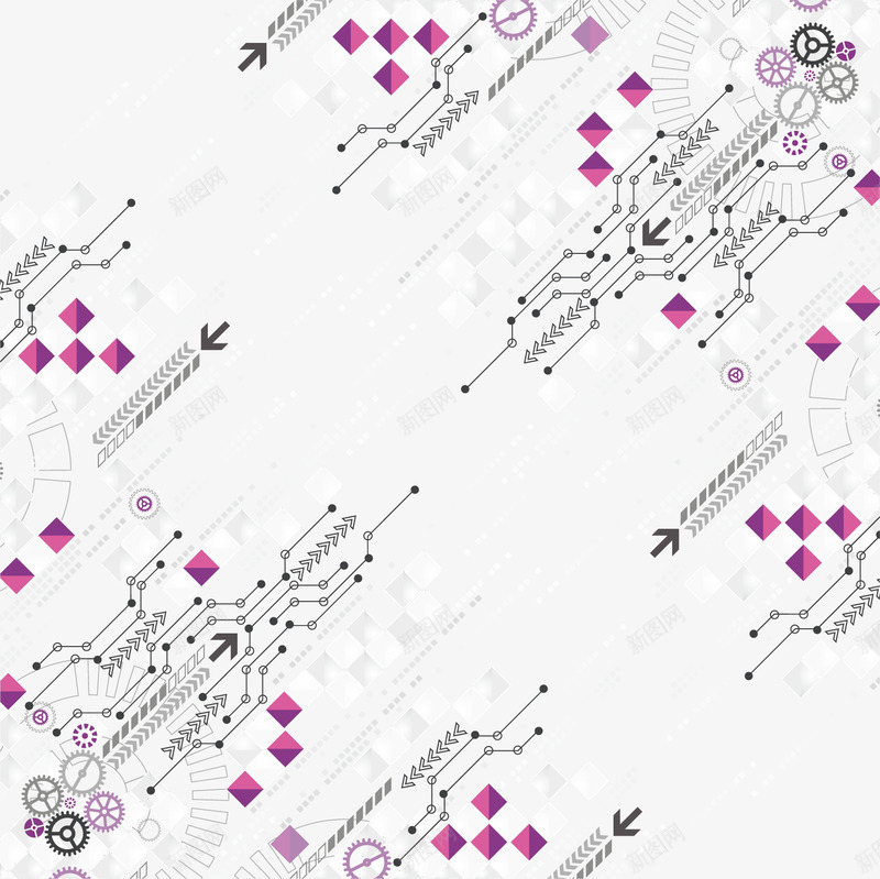 时尚动感科技背景png免抠素材_新图网 https://ixintu.com 动感 抽象背景 时尚背景 格子 科技背景