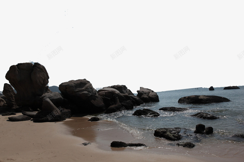 海边石头摄影png免抠素材_新图网 https://ixintu.com 岩石 摄影 有石头的海边 沙岩石 海 海边 海边岩石 海边石头 石头 自然景观 自然风景 蓝天