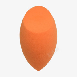 易敏感皮肤淡橘色化妆球高清图片
