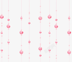 垂吊的粉红色球体素材