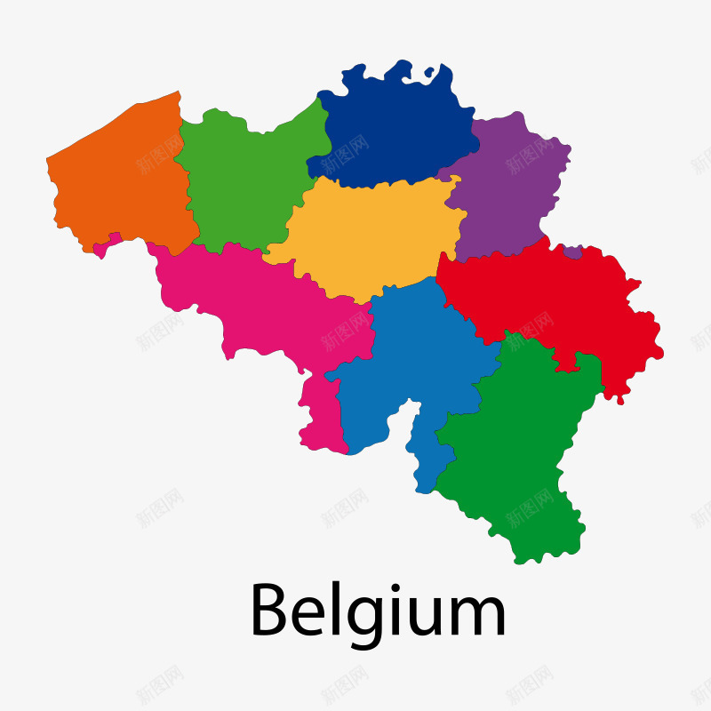 地图欧洲地图png免抠素材_新图网 https://ixintu.com Belgium 国家 国家地图 地图 地图元素 平面 彩色 插画 欧洲地图