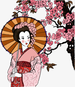 日本发誓撑伞日本女性高清图片