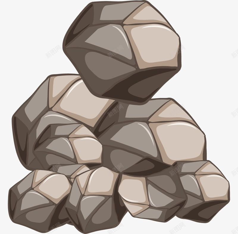 一堆石头png免抠素材_新图网 https://ixintu.com 一堆 一堆石头 一堆石头PNG 手绘 灰色 石堆 石头