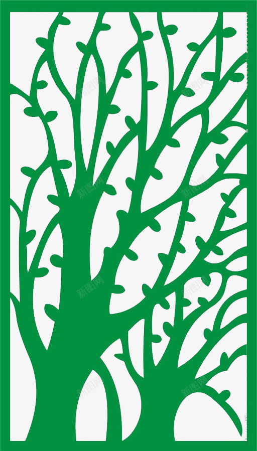 绿色树叶带边框插图png免抠素材_新图网 https://ixintu.com 抽象树叶 树叶 树枝 绿色树叶 绿色矢量图 绿色边框