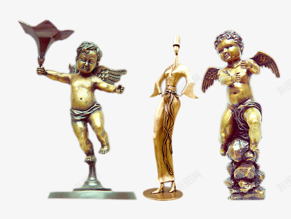 可爱的小天使png免抠素材_新图网 https://ixintu.com 产品实物 复古欧洲艺术雕塑 小天使 欧洲风 雕塑