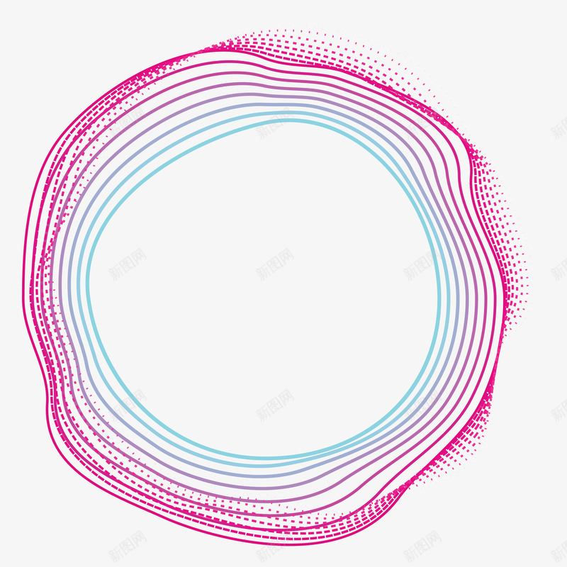 光感圆形线条png免抠素材_新图网 https://ixintu.com 光感线条 圆形 彩色底纹 线性装饰 装饰图 设计图