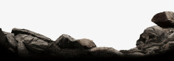 黑色户外黑色户外岩石石头高清图片