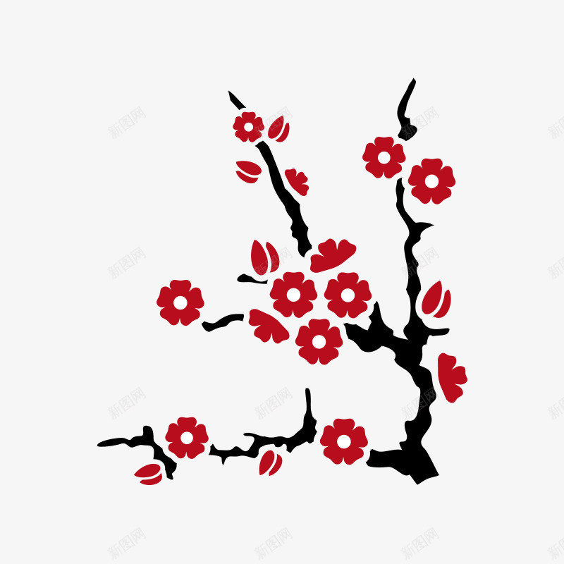 日本文化日本png免抠素材_新图网 https://ixintu.com 文化艺术 日本 日本文化 红花 花 花朵