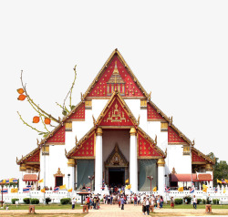 欧洲建筑树枝装饰素材
