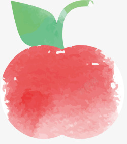 粉红色卡通苹果矢量图素材