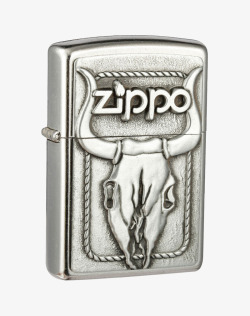 复古牛头打火机Zippo欧洲风金属牛头高清图片