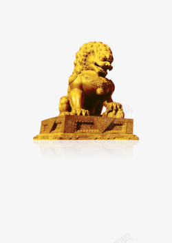 可爱石狮子雕像石头狮子高清图片