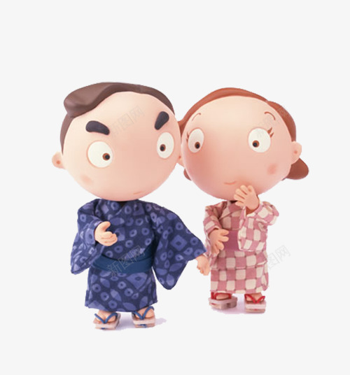 情侣穿和服卡通人物png免抠素材_新图网 https://ixintu.com 卡通人物 和服 情侣 日本和服女