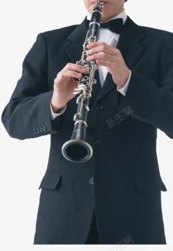 吹单簧管素材