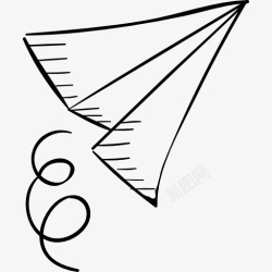 飞机的折纸纸飞机图标高清图片