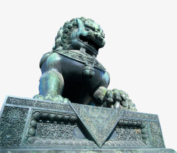 动物雕像石头狮子高清图片