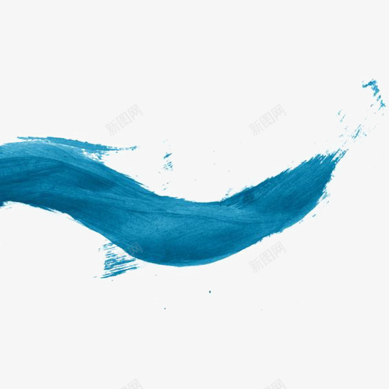 蓝色线条png免抠素材_新图网 https://ixintu.com 创意线条 墨迹 水彩 水彩线条 油漆 线条免扣PNG 线条装饰