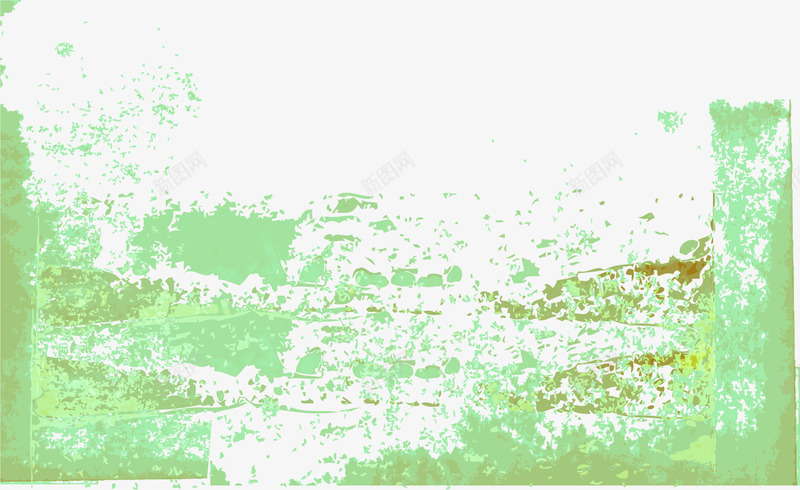 绿色仿旧边框纹理png免抠素材_新图网 https://ixintu.com 免抠PNG 墨迹 抽象 斑痕 油漆 涂鸦 痕迹