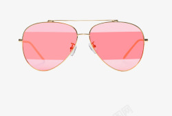 粉红色太阳金属框粉红色太阳镜高清图片