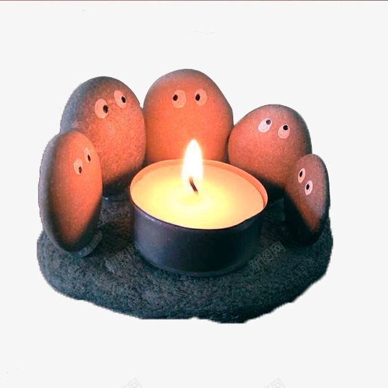 鹅卵石蜡烛图标png_新图网 https://ixintu.com 发光 标志 石头图标 表情包