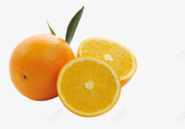 水果橙子png免抠素材_新图网 https://ixintu.com 叶 子 橙 黄