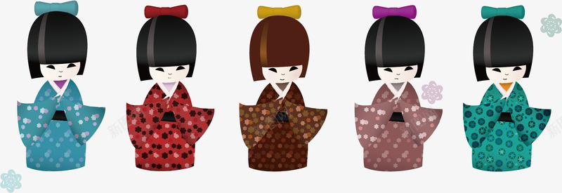 日本娃娃png免抠素材_新图网 https://ixintu.com 卡通 女孩 娃娃 手绘 日本女孩 水彩