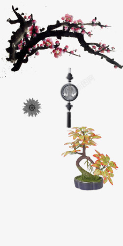 玉佩花古风高清图片